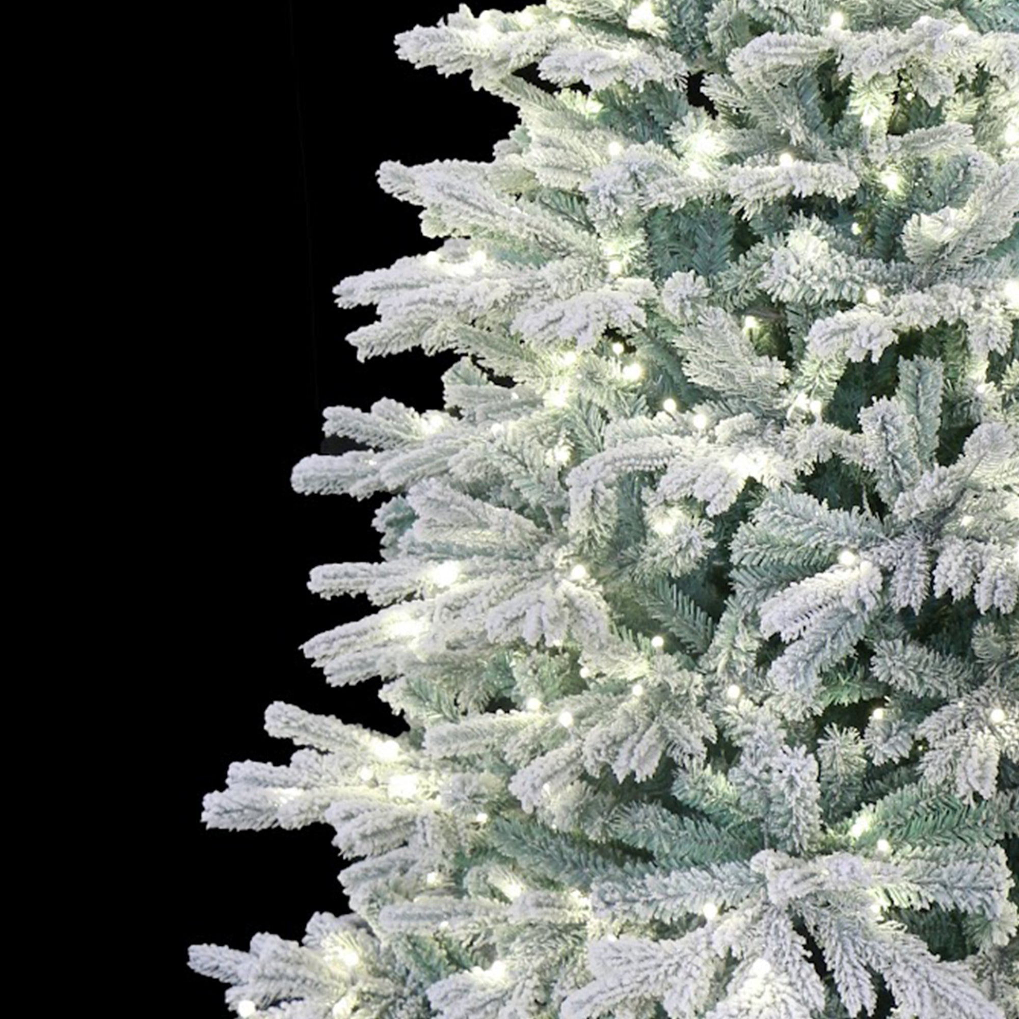 Holiday Stuff Company 7 Ft Prelit Snow Angel Blue Spruce Flocked Tree (Used) - VMInnovations