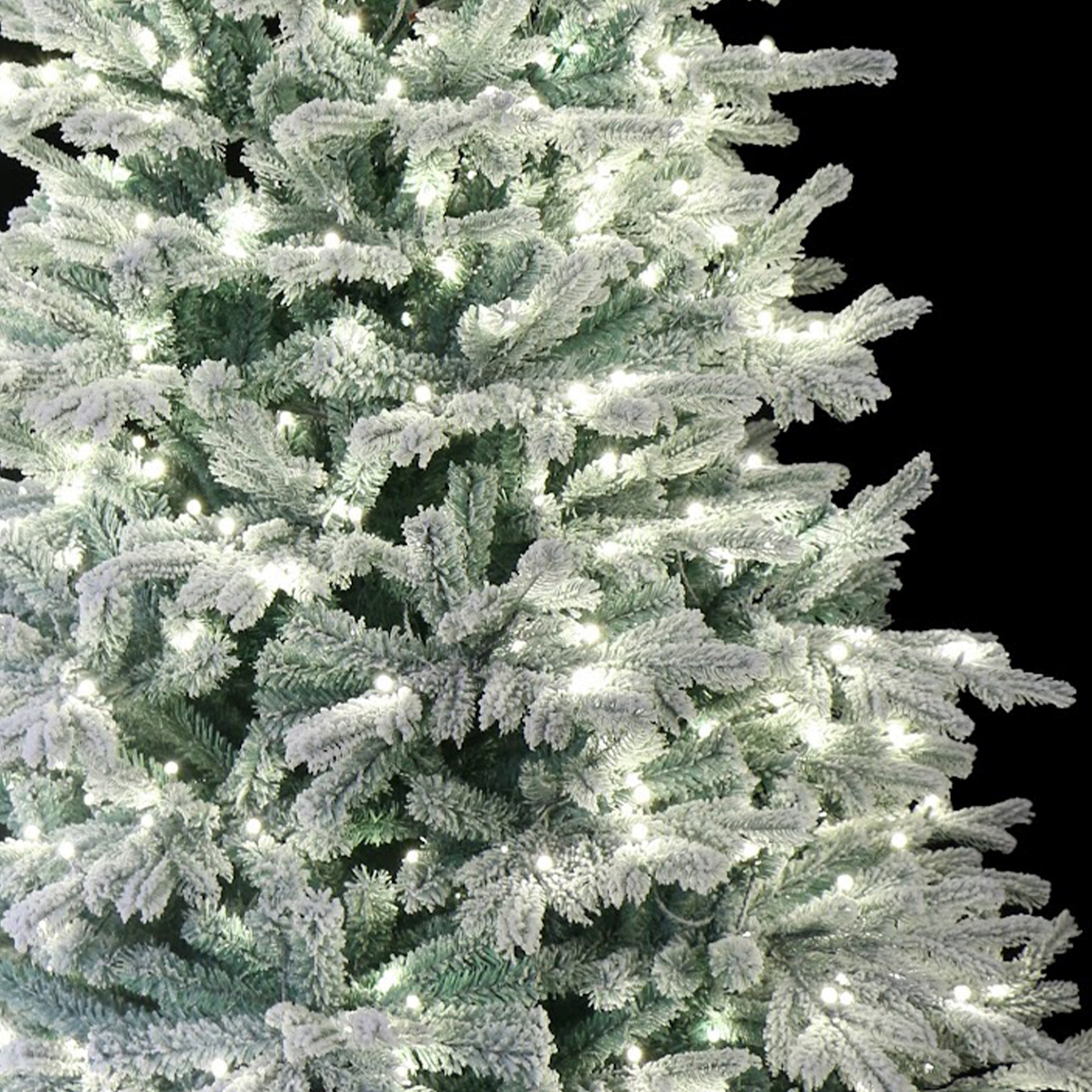 Holiday Stuff Company 7 Ft Prelit Snow Angel Blue Spruce Flocked Tree (Used) - VMInnovations