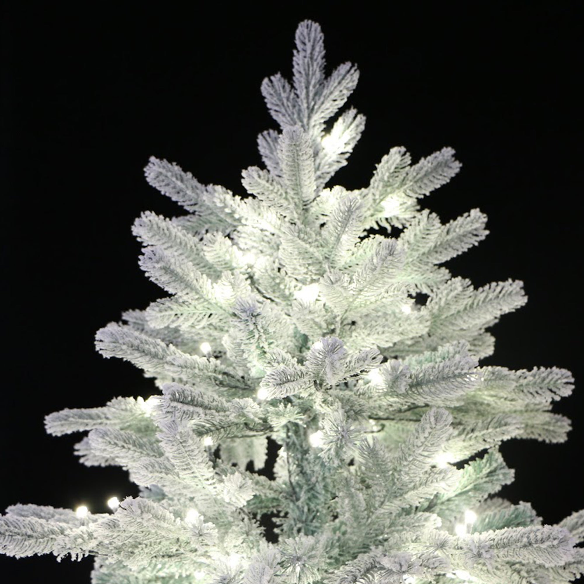 Holiday Stuff Company 7 Ft Prelit Snow Angel Blue Spruce Flocked Tree (Used) - VMInnovations