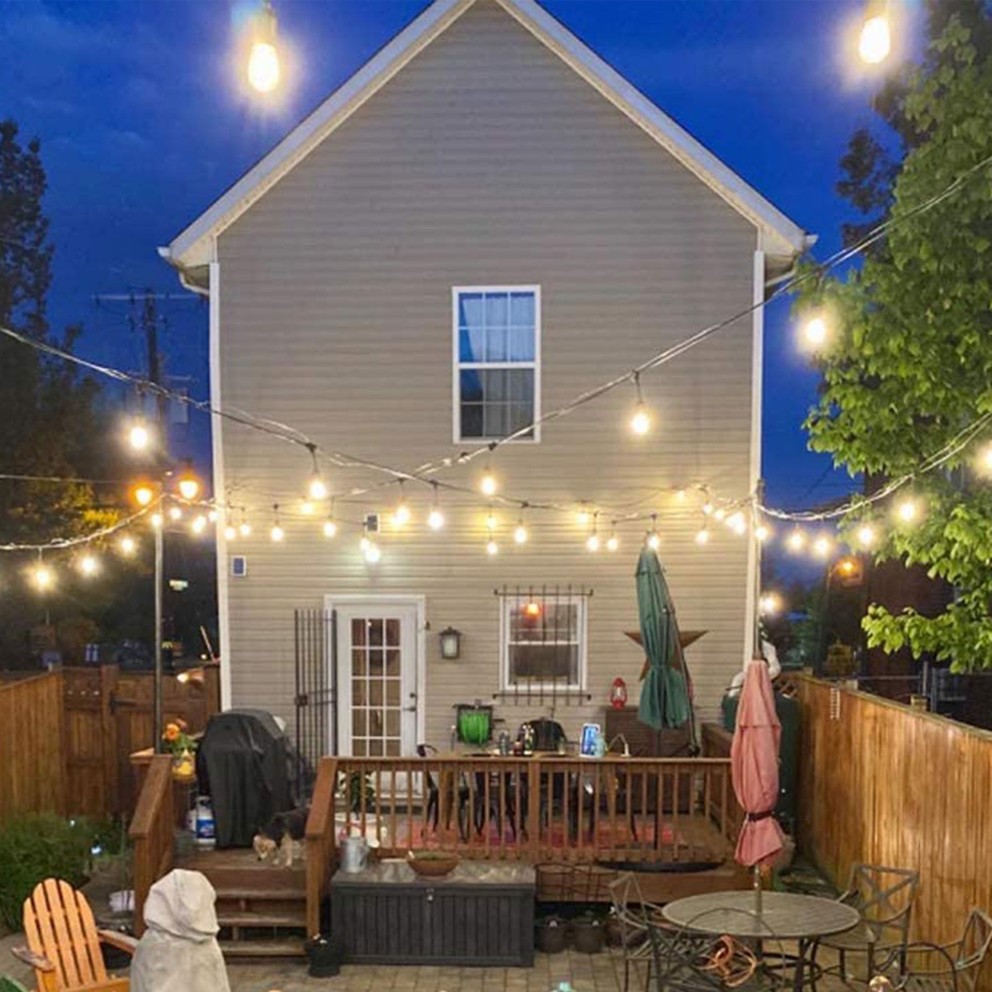 Svater 105-Foot Waterproof Dimmable Patio Outdoor LED String Lights (Open Box) - VMInnovations