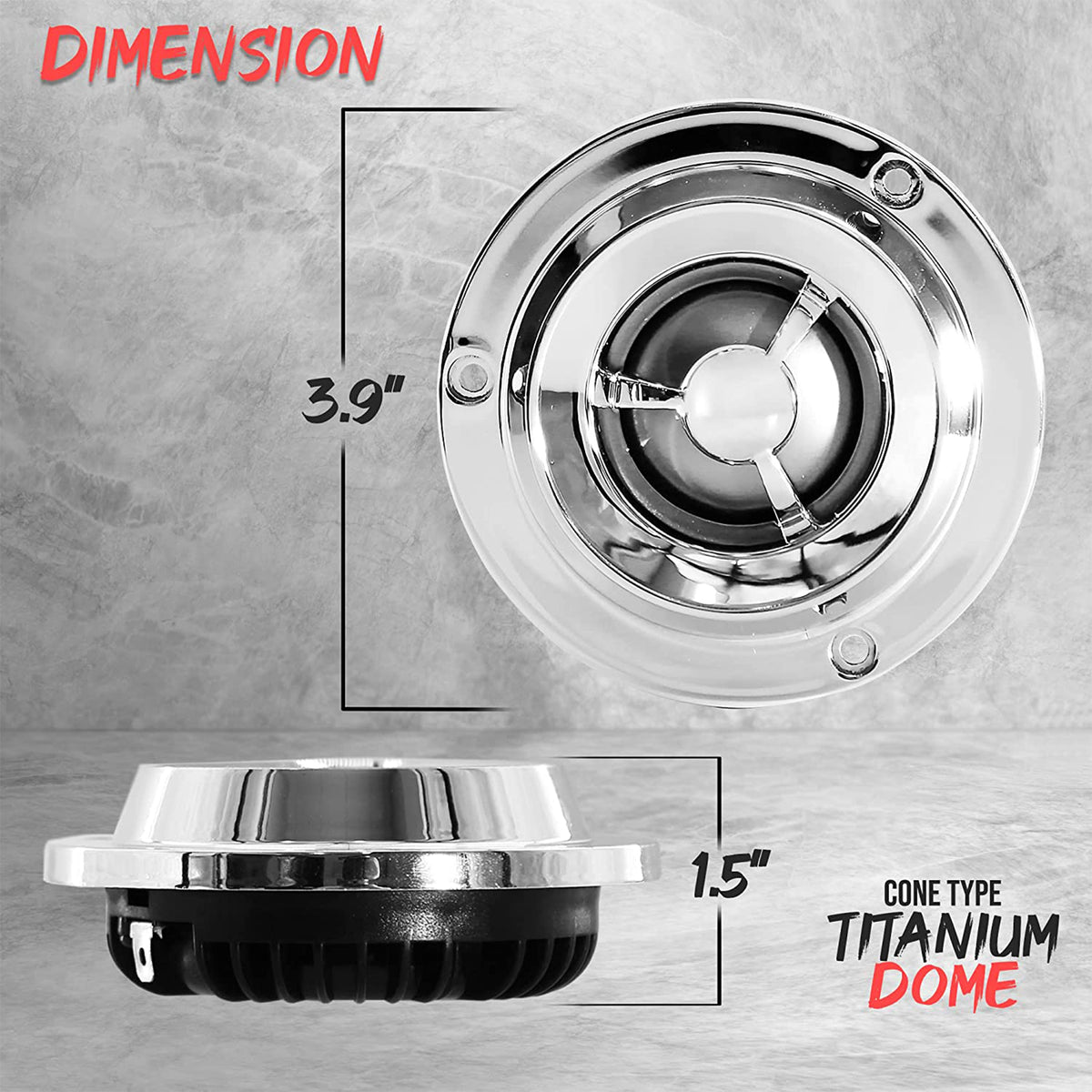 Pyle Pro 1.75" Coil Dome Crossover Tweeter for Car Component Stereo (Open Box)