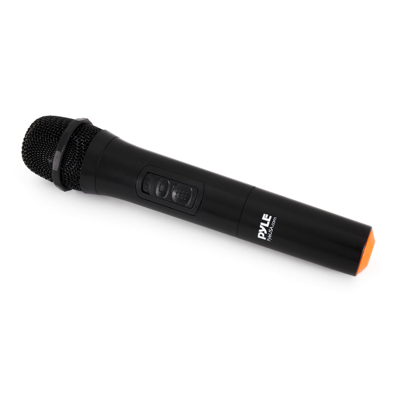 Pyle Portable Bluetooth Rechargeable Versatile Karaoke System w/ Wireless Mics
