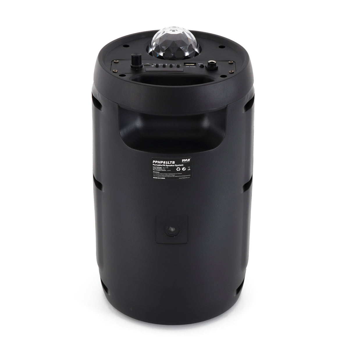 Pyle PPHP81LTB 200 Watt Portable Bluetooth PA Speaker System with Microphone