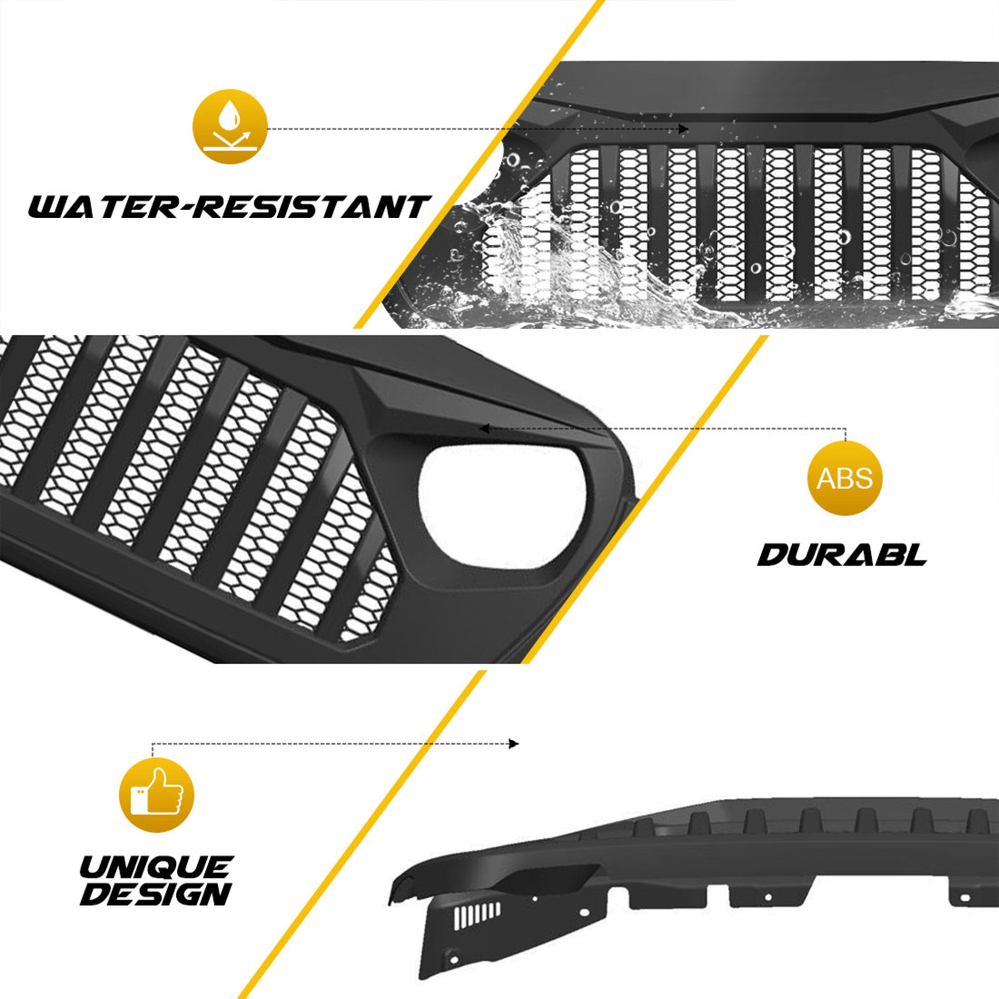 AMERICAN MODIFIED Vader Grille, '18+ Wrangler JL & '20+ Gladiator JT (For Parts) - VMInnovations