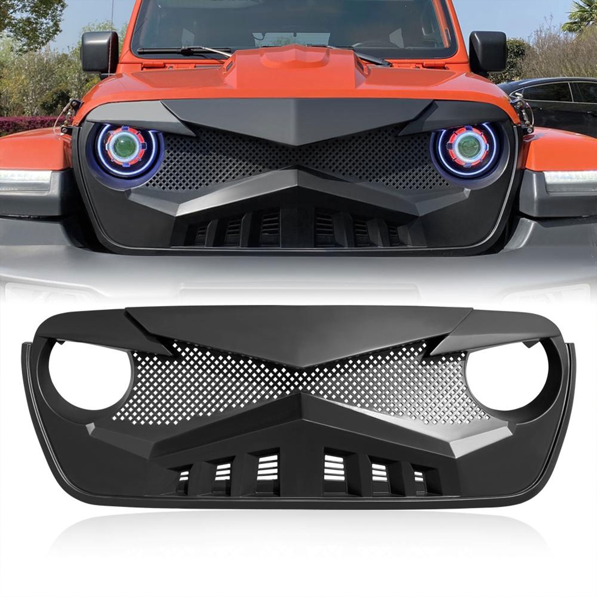 AMERICAN MODIFIED Hawke Grille for 2018+ Jeep Wrangler JL & 2020+ Gladiator JT - VMInnovations
