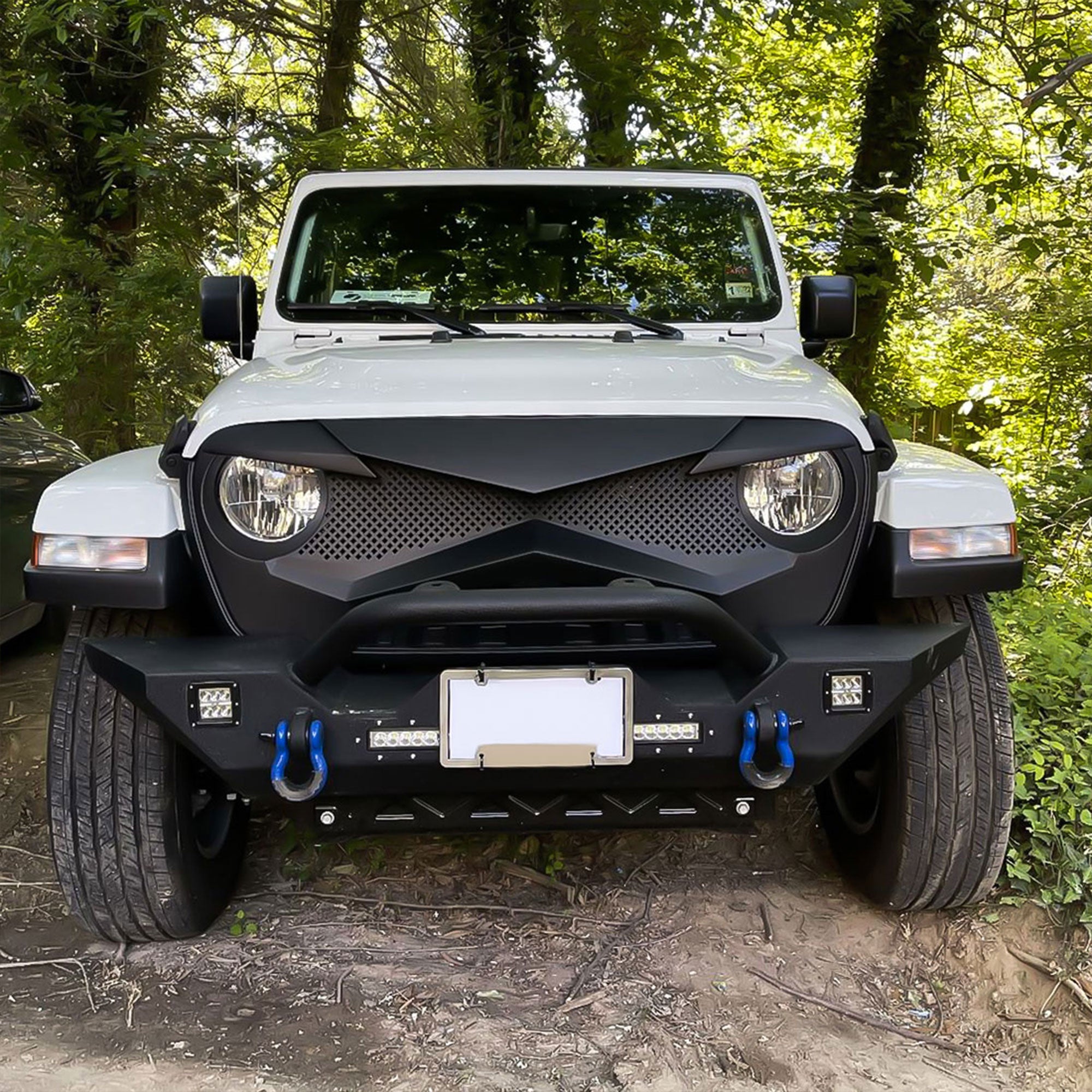 AMERICAN MODIFIED Front Hawke Grille compatible with Jeep Wrangler (Open Box) - VMInnovations