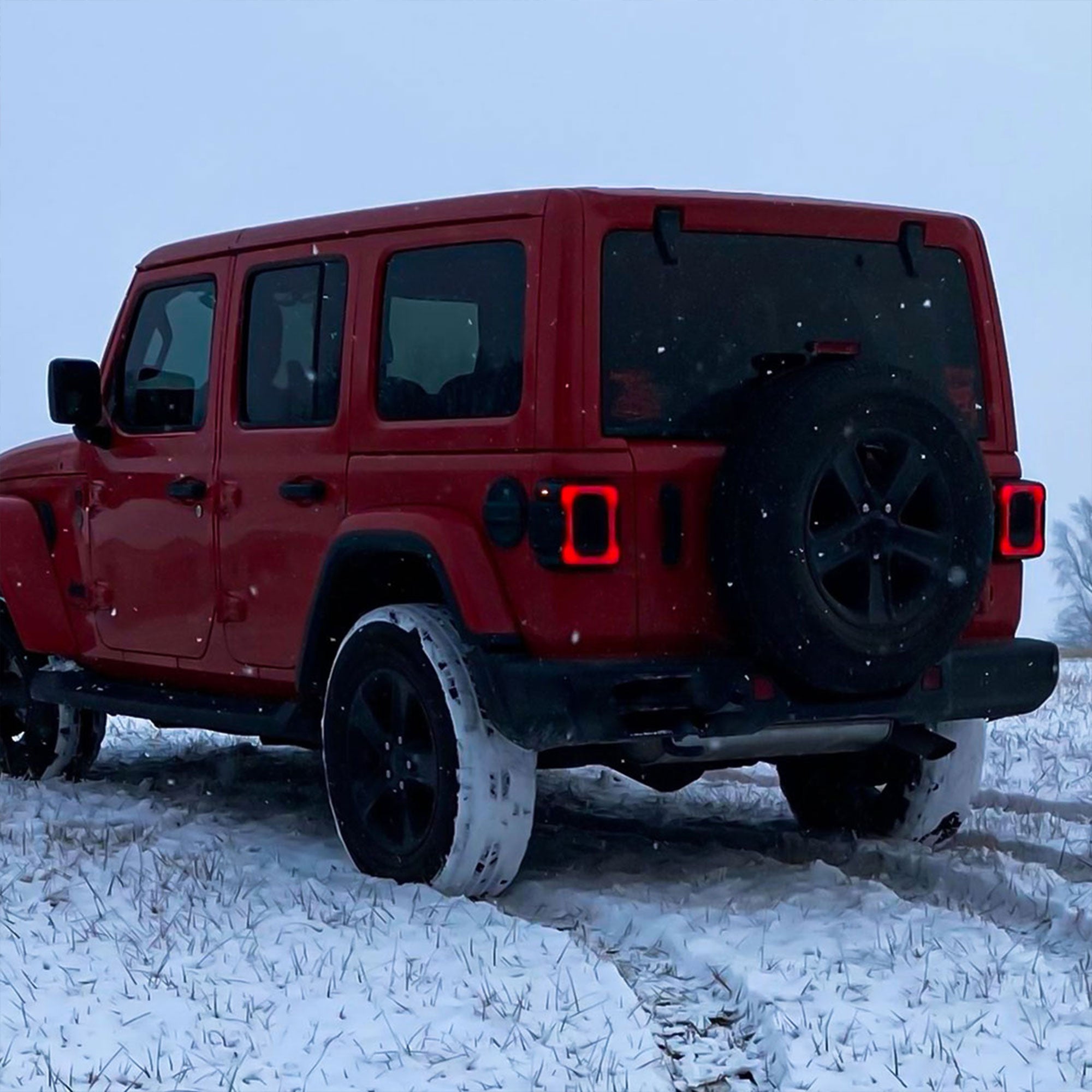AM American Smoked Tunnel Tail Lights Compatible with Jeep Wrangler JL (Used) - VMInnovations