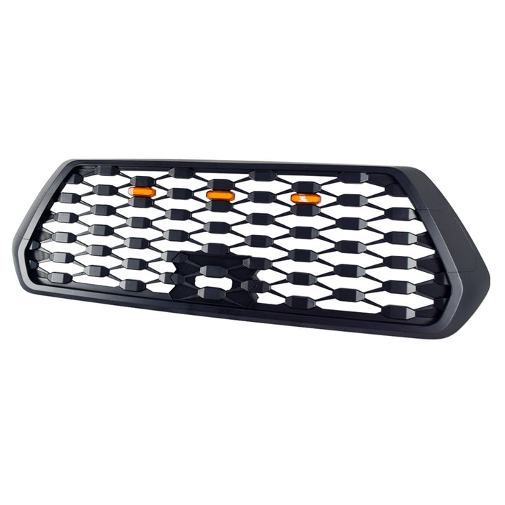AMERICAN MODIFIED Mesh Grille w/ Amber Lights for 2016-2023 Tacoma, Matte Black - VMInnovations