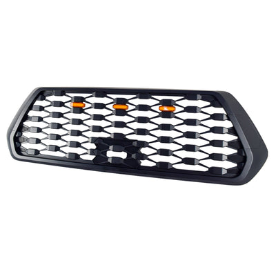 AMERICAN MODIFIED Mesh Grille w/ Amber Lights for 2016-2023 Tacoma, Matte Black