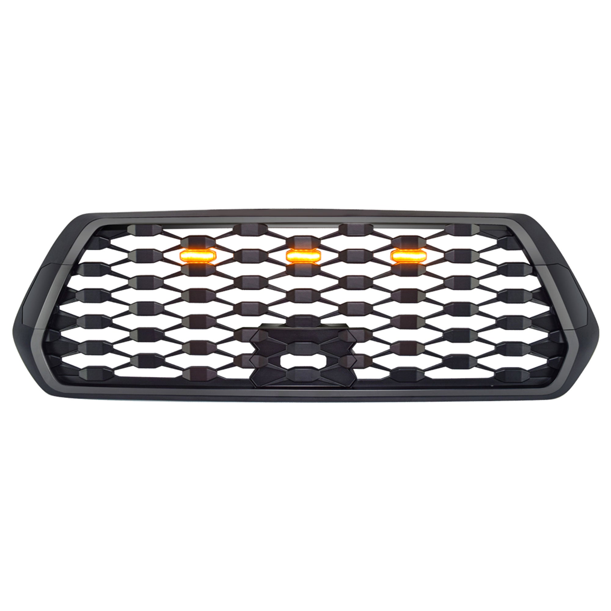 American Modified Grille w/ Amber Lights for 2016-2021 Tacoma, Black (Open Box) - VMInnovations