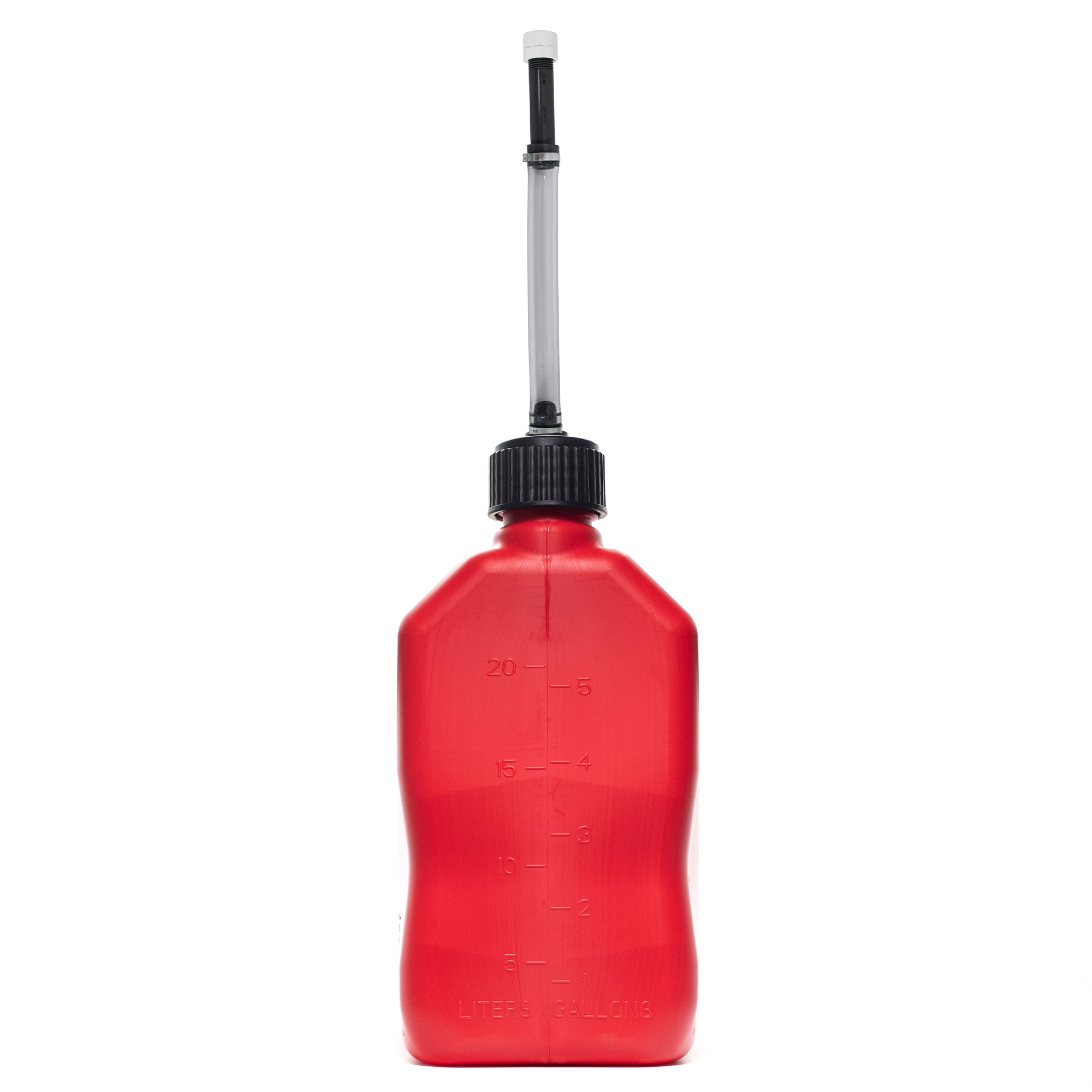 VP Racing 5.5 Gallon Motorsport Utility Jug and 14 Inch Deluxe Hose, Red