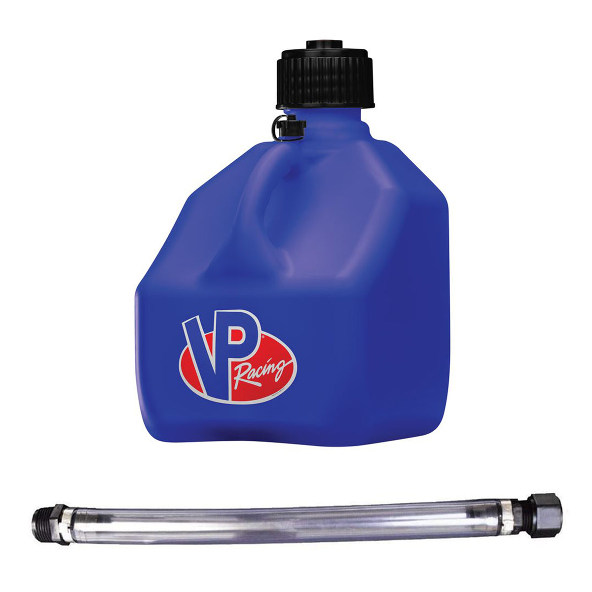 VP Racing 3 Gal Liquid Utility Container Jugs w/ Hoses, Blue (2 Pack)