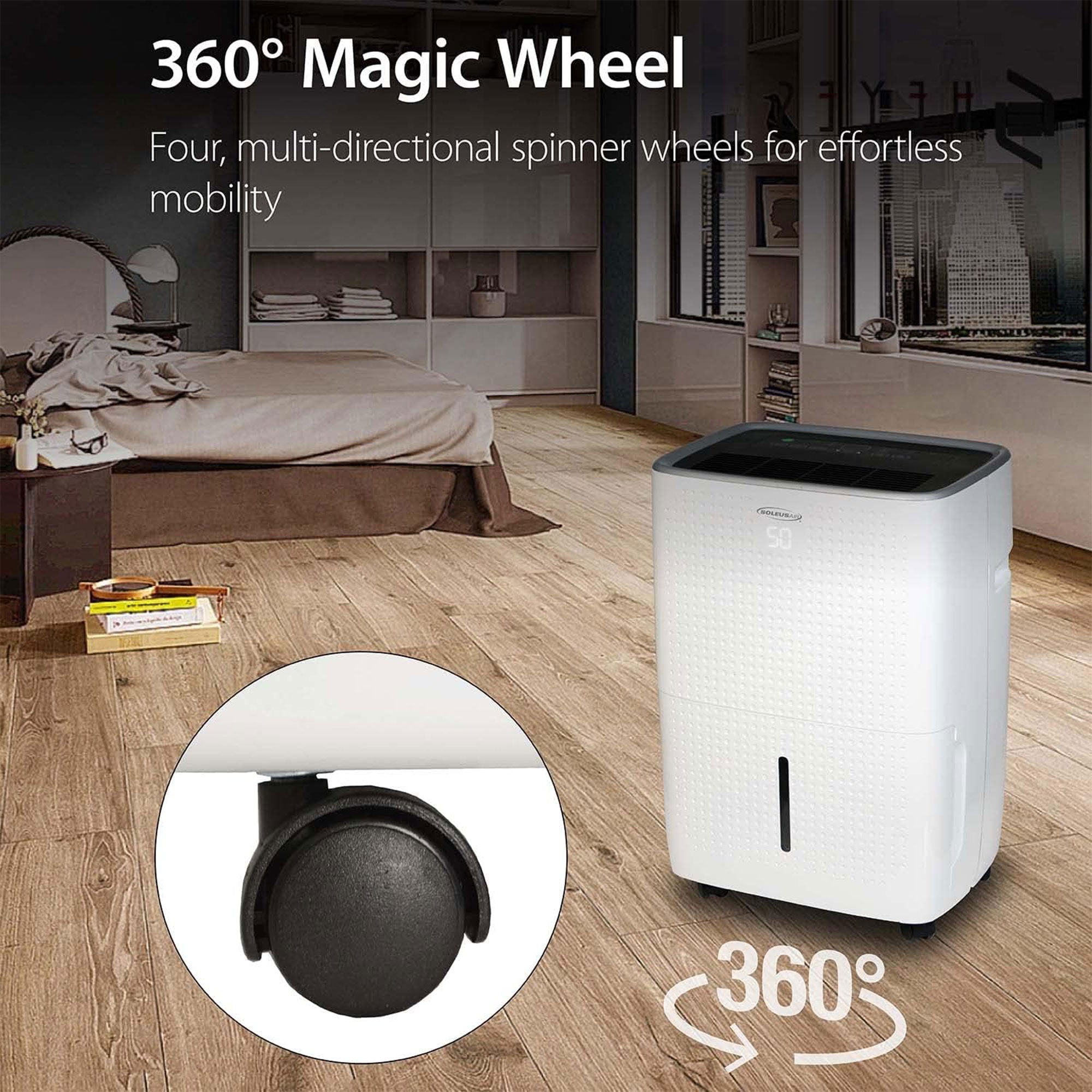 SoleusAir 35 Pt Dehumidifier w/Mirage Display & Tri-Pat Technology(For Parts) - VMInnovations
