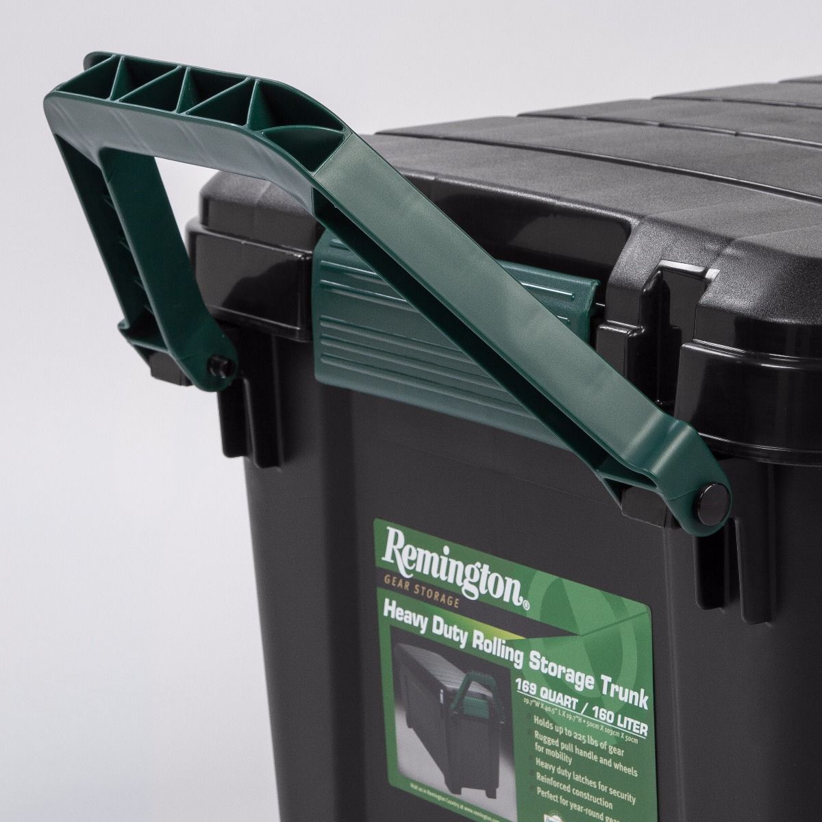 IRIS USA Black Remington Rolling Tote 42.25 Gallon Storage Container, (2 Pack) - VMInnovations