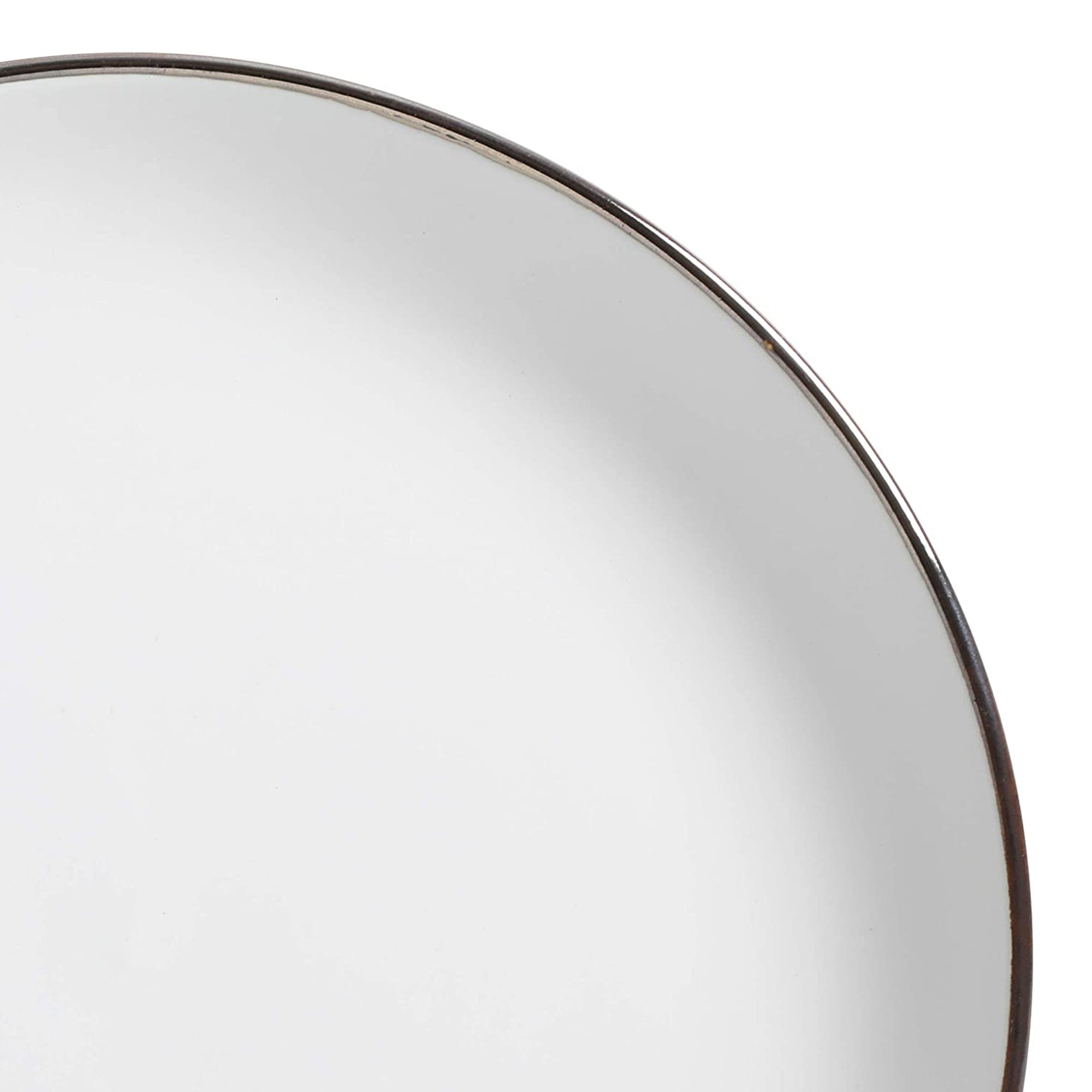 Home Rockaway Round Stoneware Dinnerware Set, Service for 4, Matte White (Used) - VMInnovations