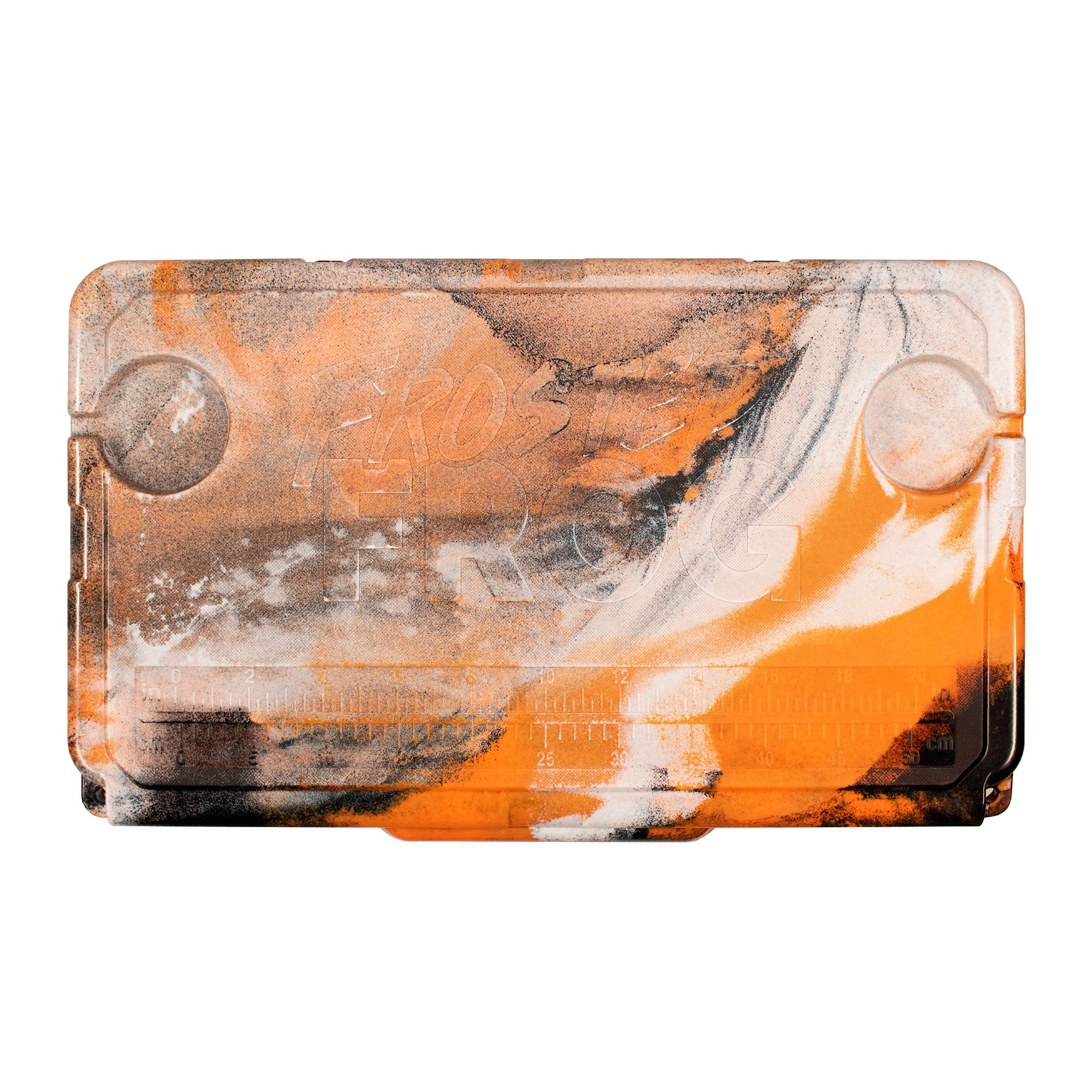 Frosted Frog 45 Quart Roto-Molded Commercial Grade Insulated Cooler, Orange Camo - VMInnovations