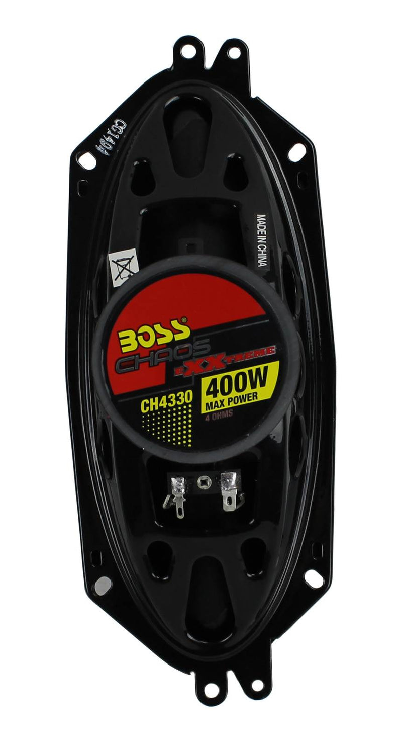 BOSS CH4330 4"x10" 800 Watt 3-Way CHAOS EXXTREME Car Audio Speakers 2PAIR