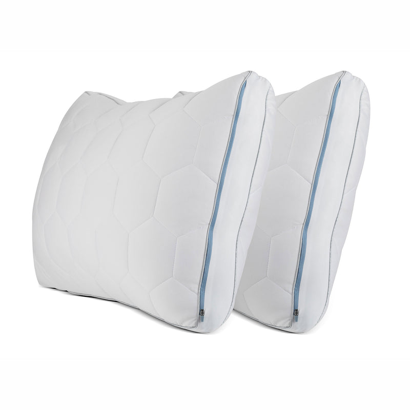 SHEEX Original Performance Down Stomach and Back Sleeper Pillow, King (2 Pack)