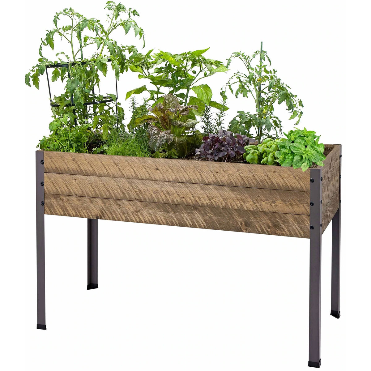 CedarCraft Elevated Spruce Backyard Deck Planter 21"L x 47"W x 29.5"H, Brown