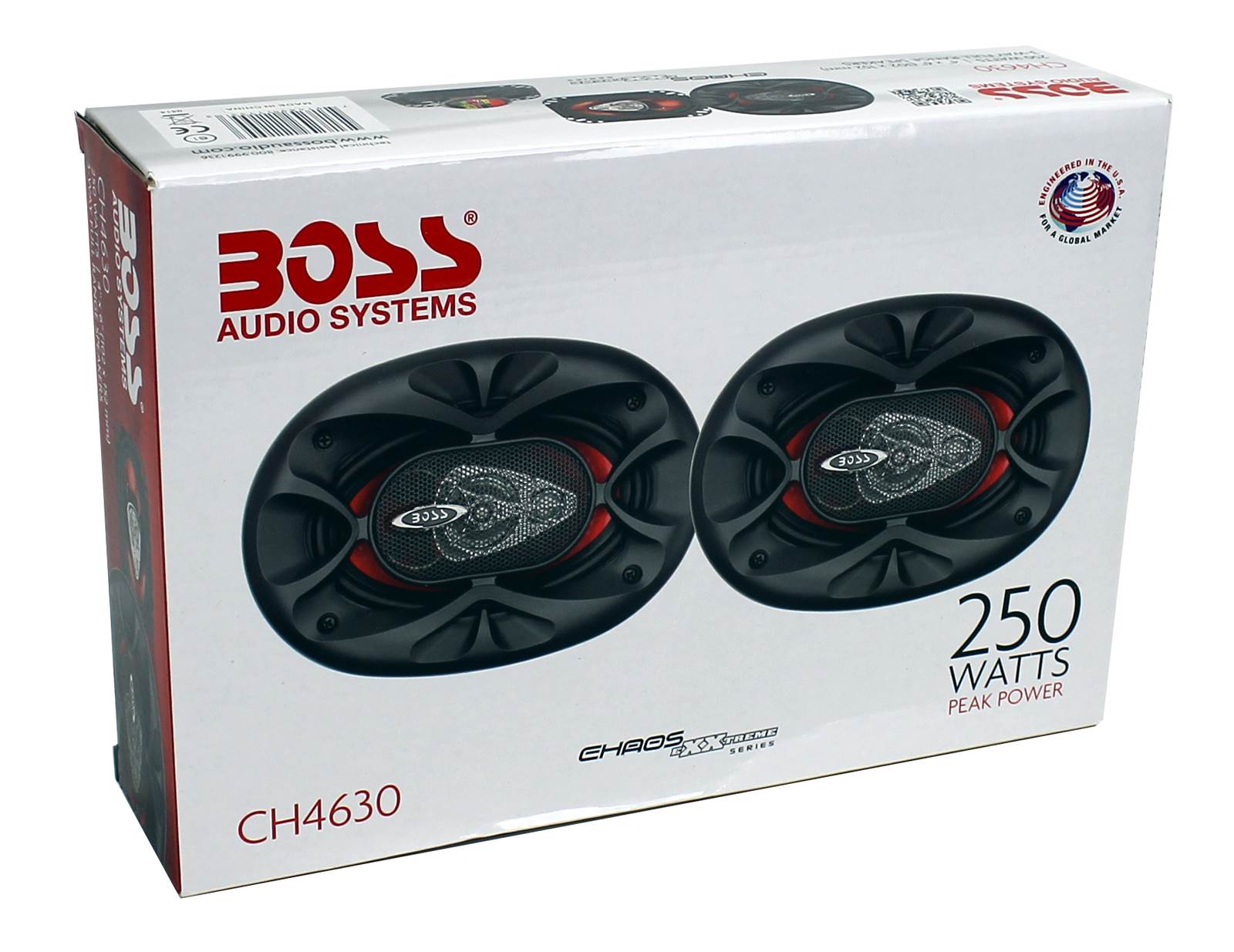 BOSS CH4630 4"x 6" 3-Way 500W Car Audio Coaxial Speakers Stereo 4 Ohm (2 Pairs) - VMInnovations