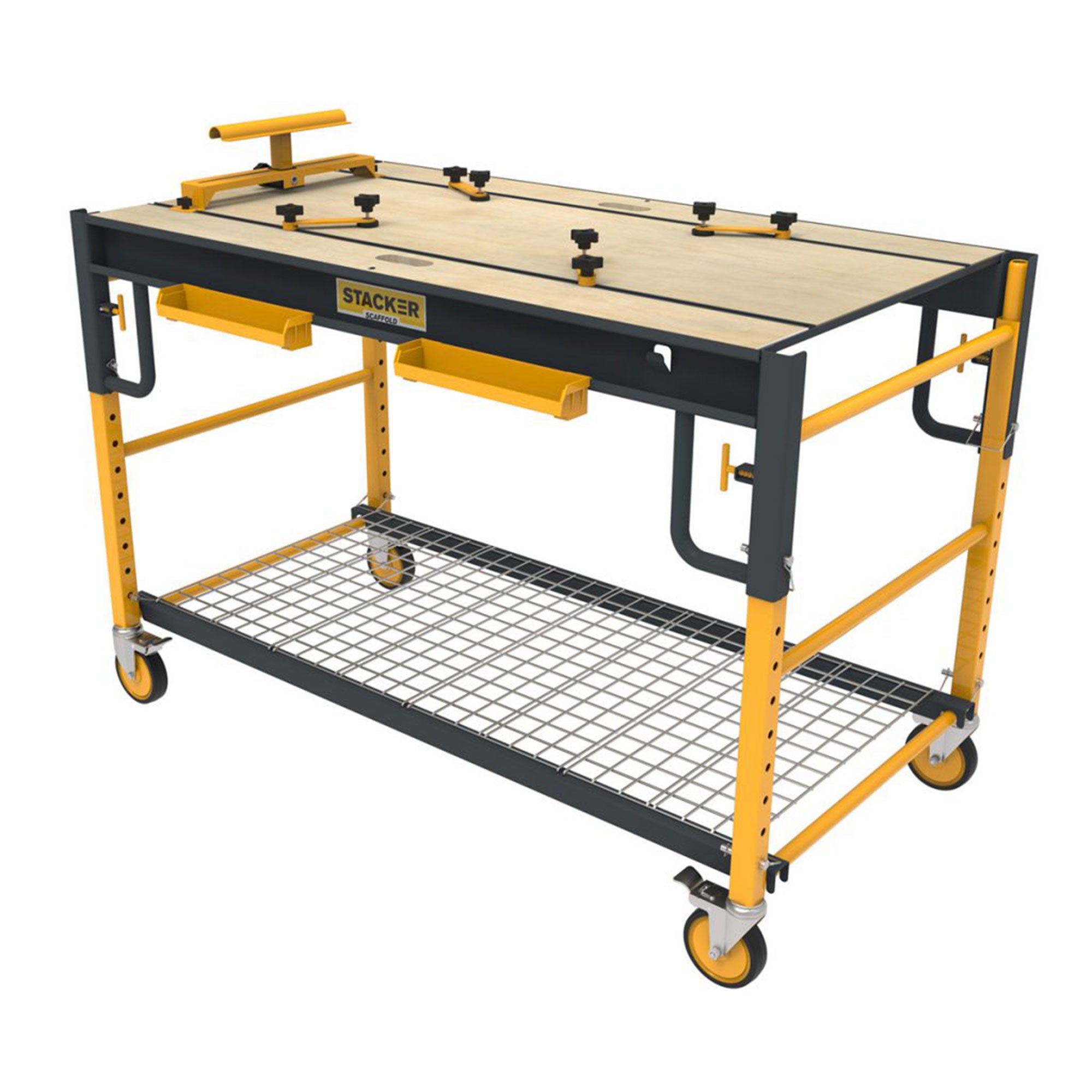 Stacker 5 in 1 Multi Function Workbench for Miter Saws and Scaffolding (Used) - VMInnovations