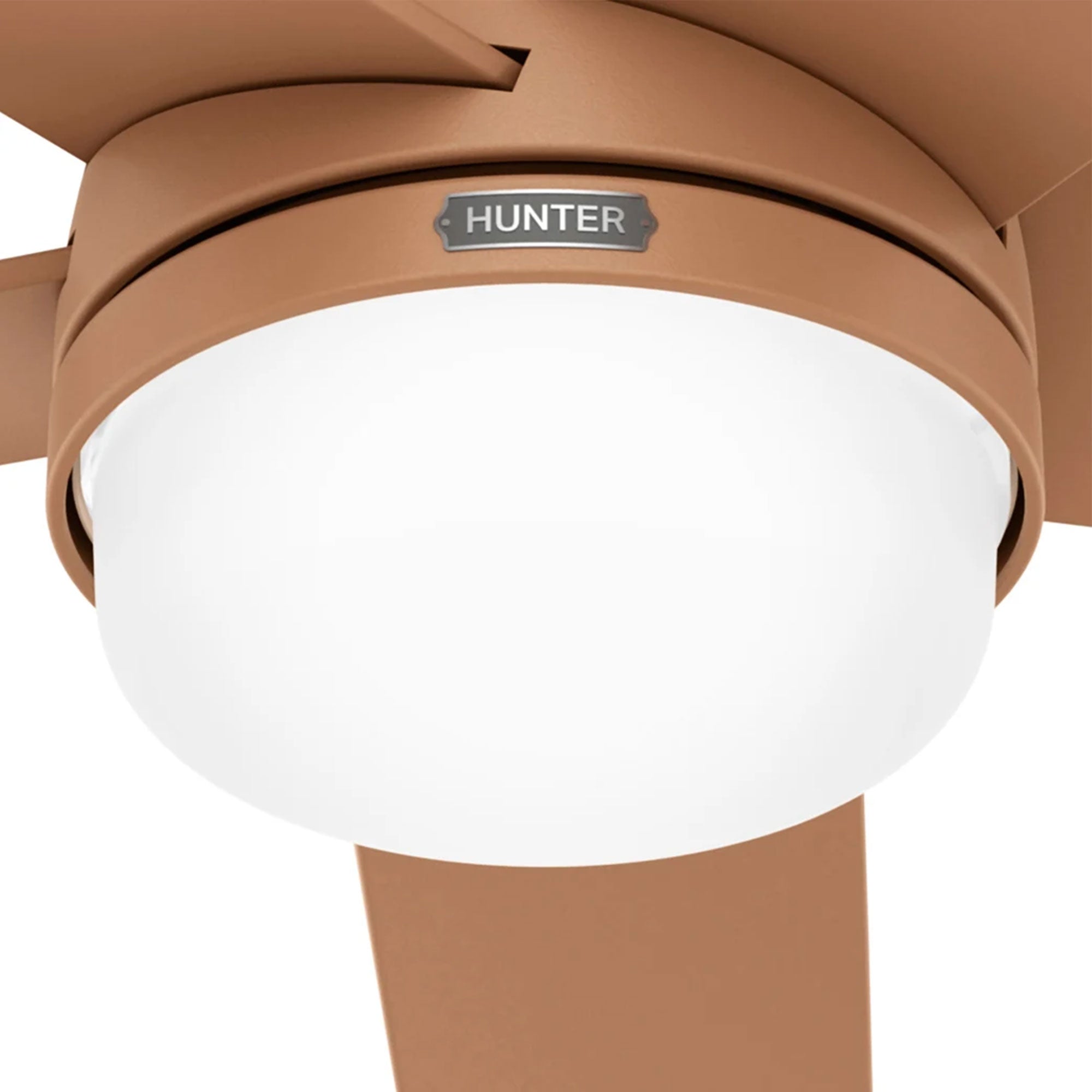 Hunter Fan Company SureSpeed Yuma 52 Inch Ceiling Fan with LED Light, Terracotta