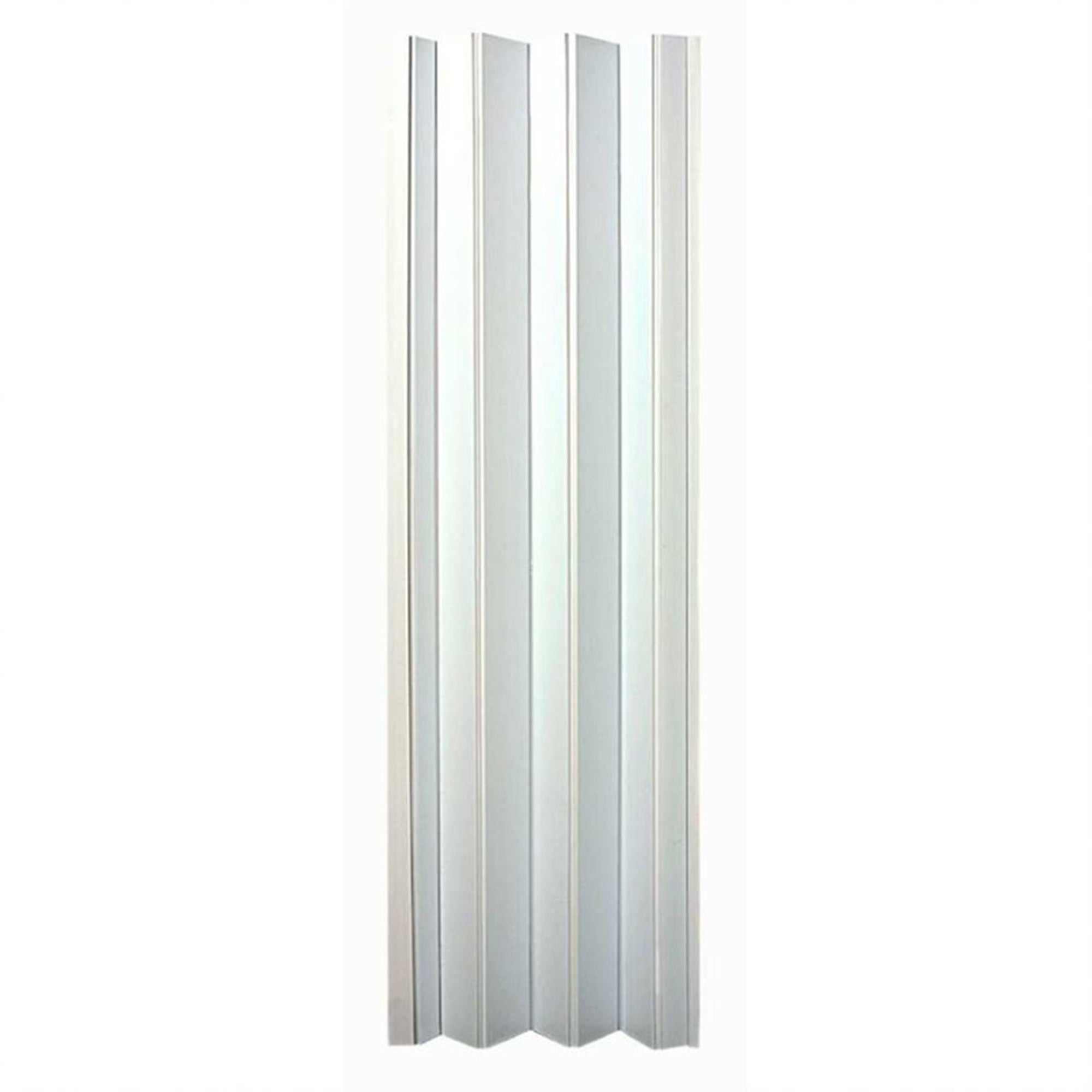 LTL Home Products OAKMT4880HEC Oakmont Wooden Style Vinyl Accordion Door, White - VMInnovations