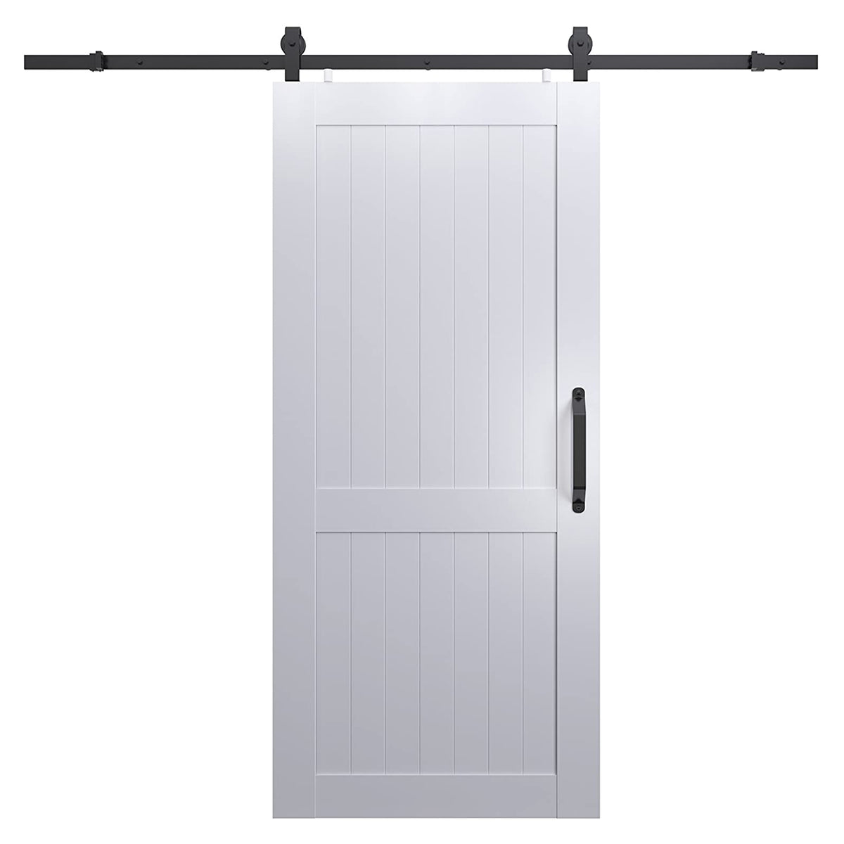 LTL Home Products MLB3684HKD Millbrooke Ready to Assemble PVC Barn Door, White