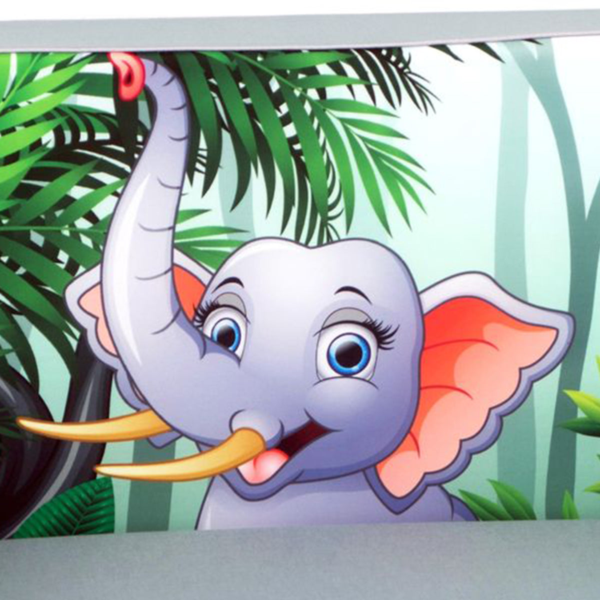 Delsit Toddler Couch 2 in 1 Flip Open Kid Sized Foam Sofa Lounger, Elephant - VMInnovations