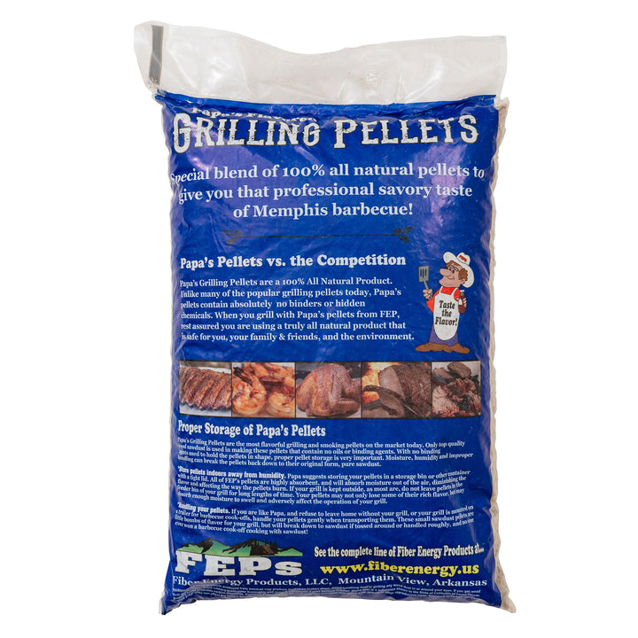 Papa's Premium Hardwood Grilling and Smoking Pellets, Memphis Blend, 20 Pounds - VMInnovations