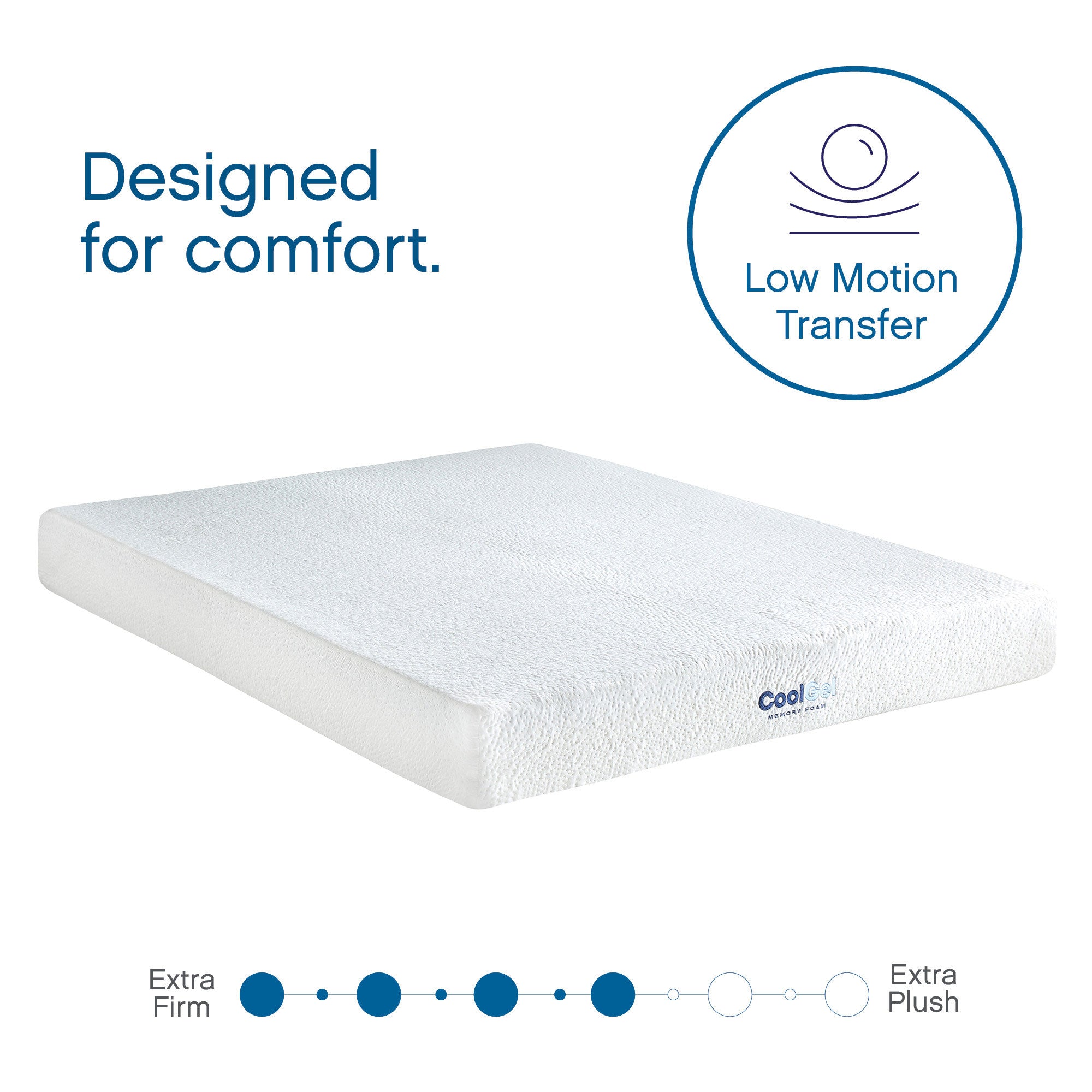Classic Brands Cool Gel Infused Memory Foam Mattress, 8 Inch, Full Sized, White