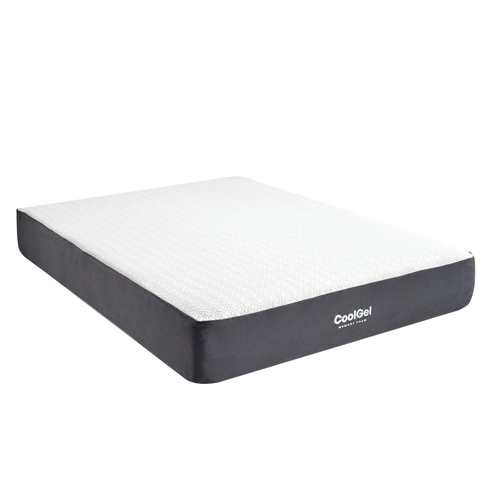 Classic Brands 10 Inch Tall Cool Gel Memory Foam Medium Firm Mattress, Queen