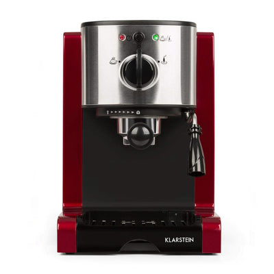 KLARSTEIN Passionata 6 Cup Espresso, Cappuccino and Steam Frother Machine (Used)