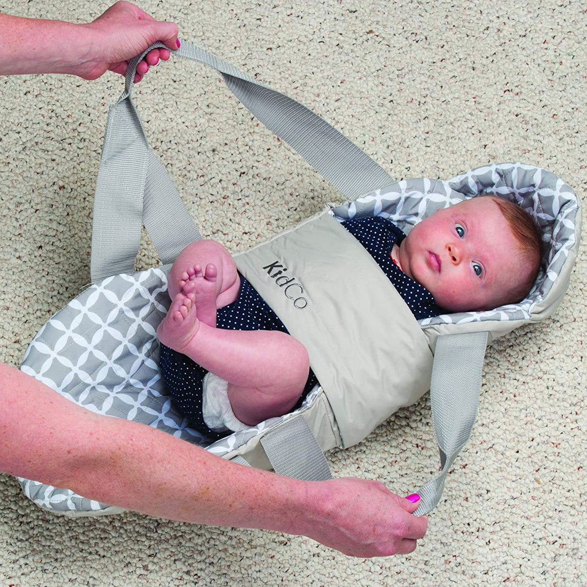 KidCo TR5101 SwingPod Travel Newborn Baby Nursery Swaddle Swing Blanket, Gray - VMInnovations