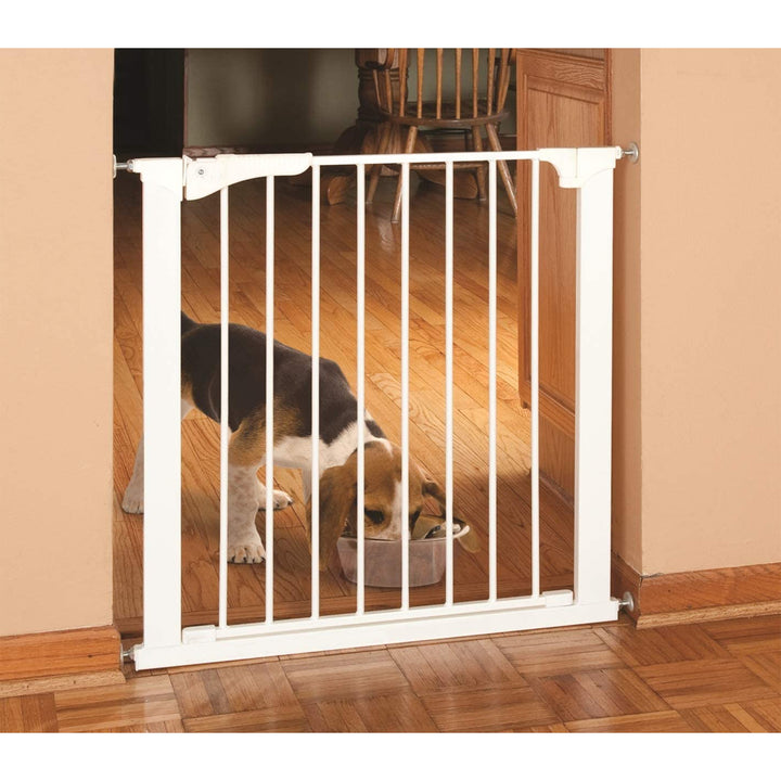 Command Pet Products 2-Way Door Pressure Gate for Pets, 29-32"W x 29.5"H, White - VMInnovations