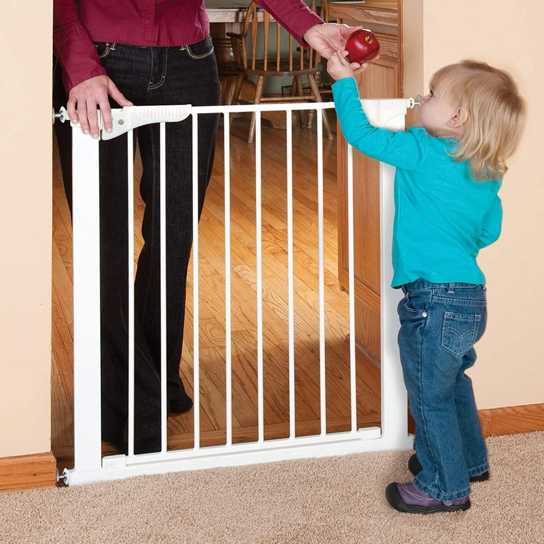 Command Pet Products 2-Way Door Pressure Gate for Pets, 29-32"W x 29.5"H, White - VMInnovations