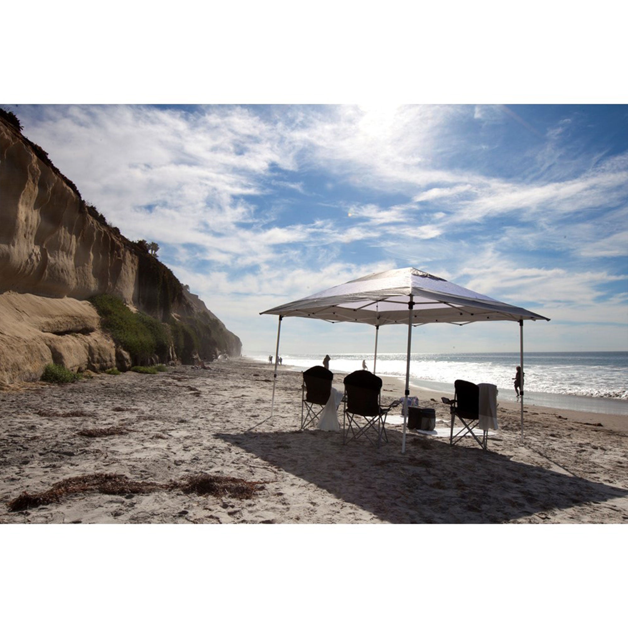 Z-Shade 14 x 10 Foot Prestige Instant Shade Canopy & Leg Weight Plates, Set of 4