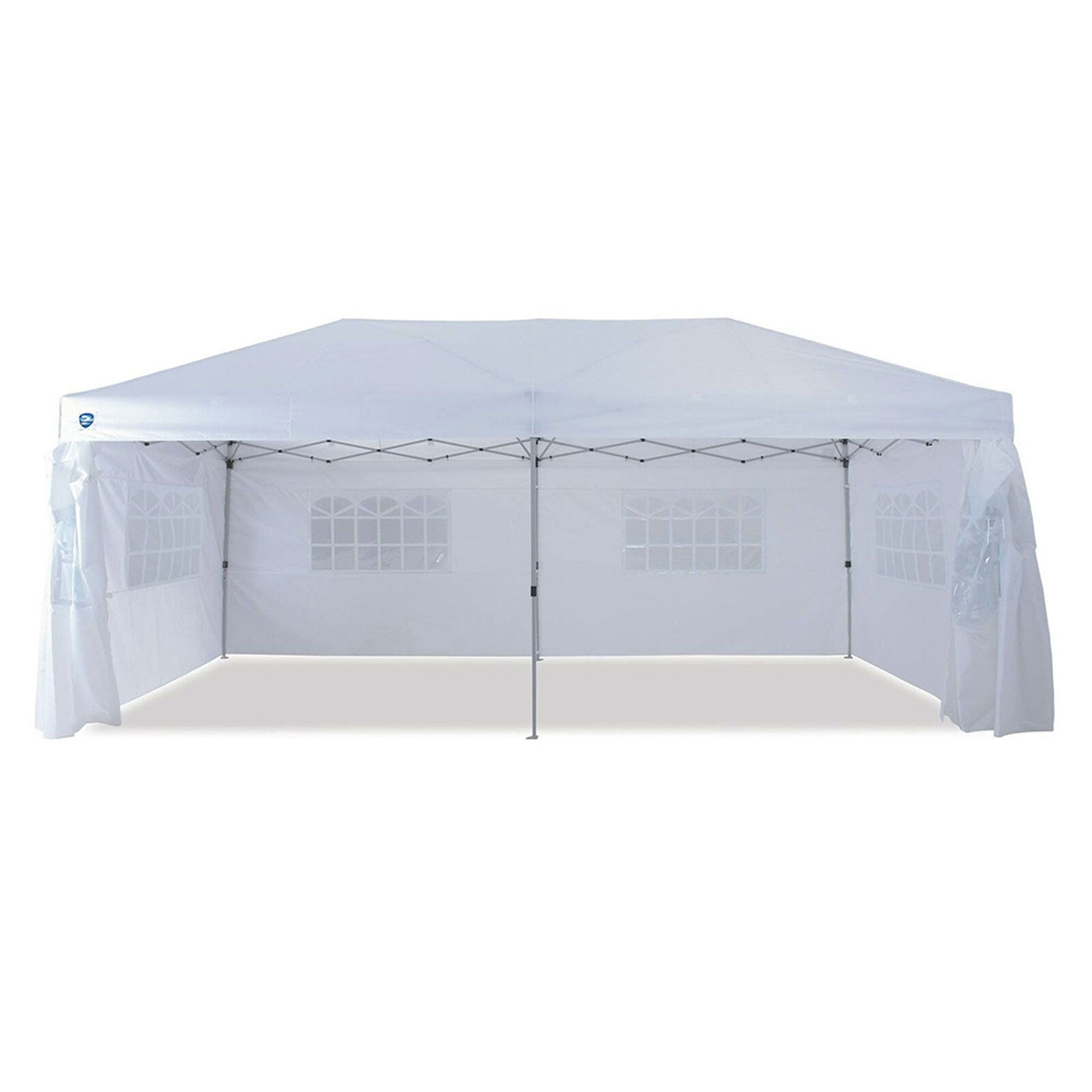 Z-Shade 20 by 10 Foot Instant Canopy Tent, White & 5 Pound Leg Weights, Set of 4