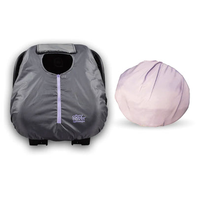 CozyBaby Combo Pack w/ Sun & Bug Cover and Lightweight Summer Cozy Cover, Purple