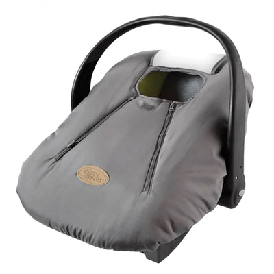 CozyBaby Original Infant Car Seat Cover w/ Dual Zippers & Elastic Edge, Charcoal
