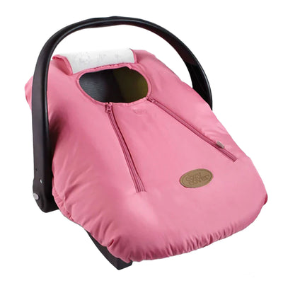 CozyBaby Original Infant Car Seat Cover with Dual Zippers and Elastic Edge, Pink