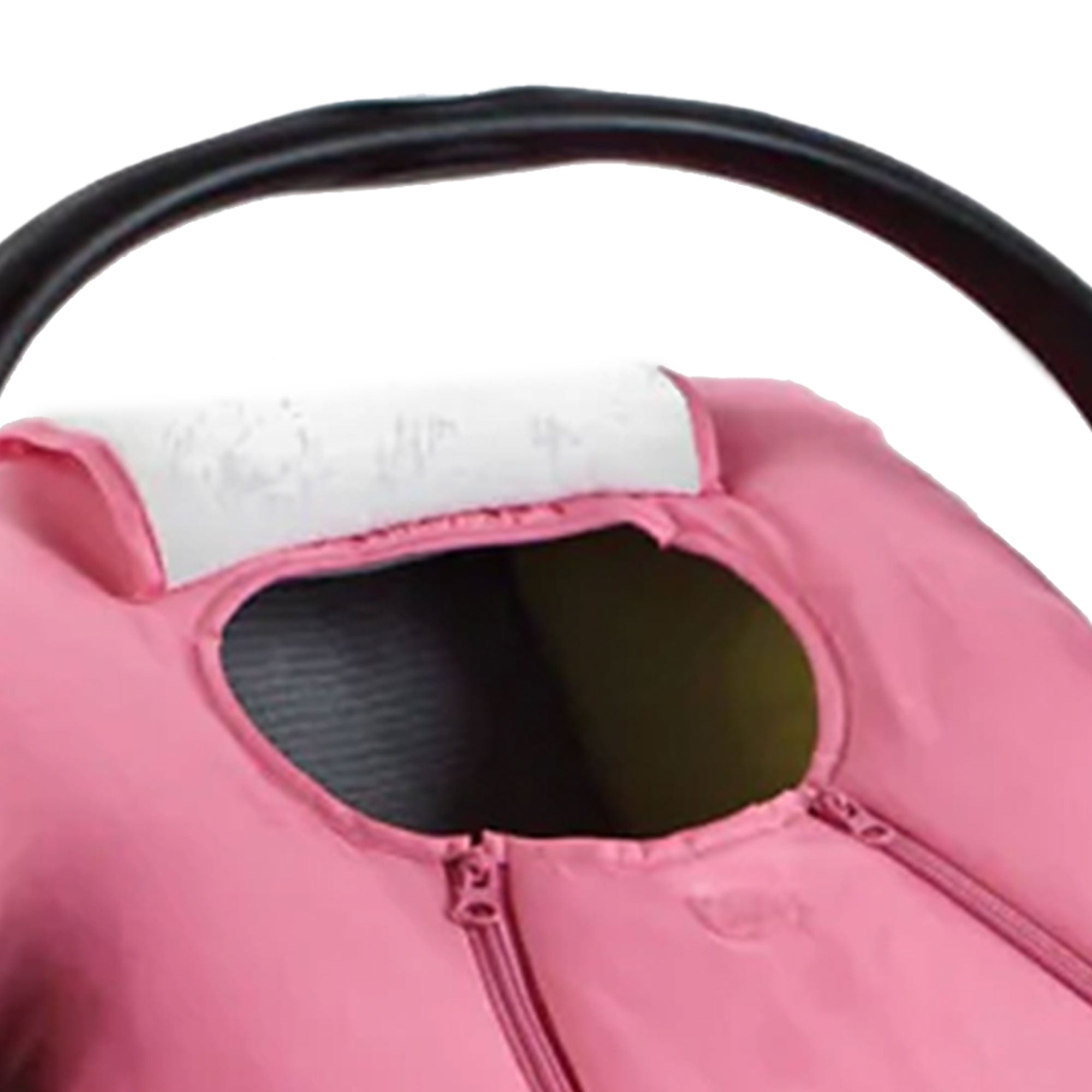 CozyBaby Original Infant Car Seat Cover with Dual Zippers and Elastic Edge, Pink - VMInnovations