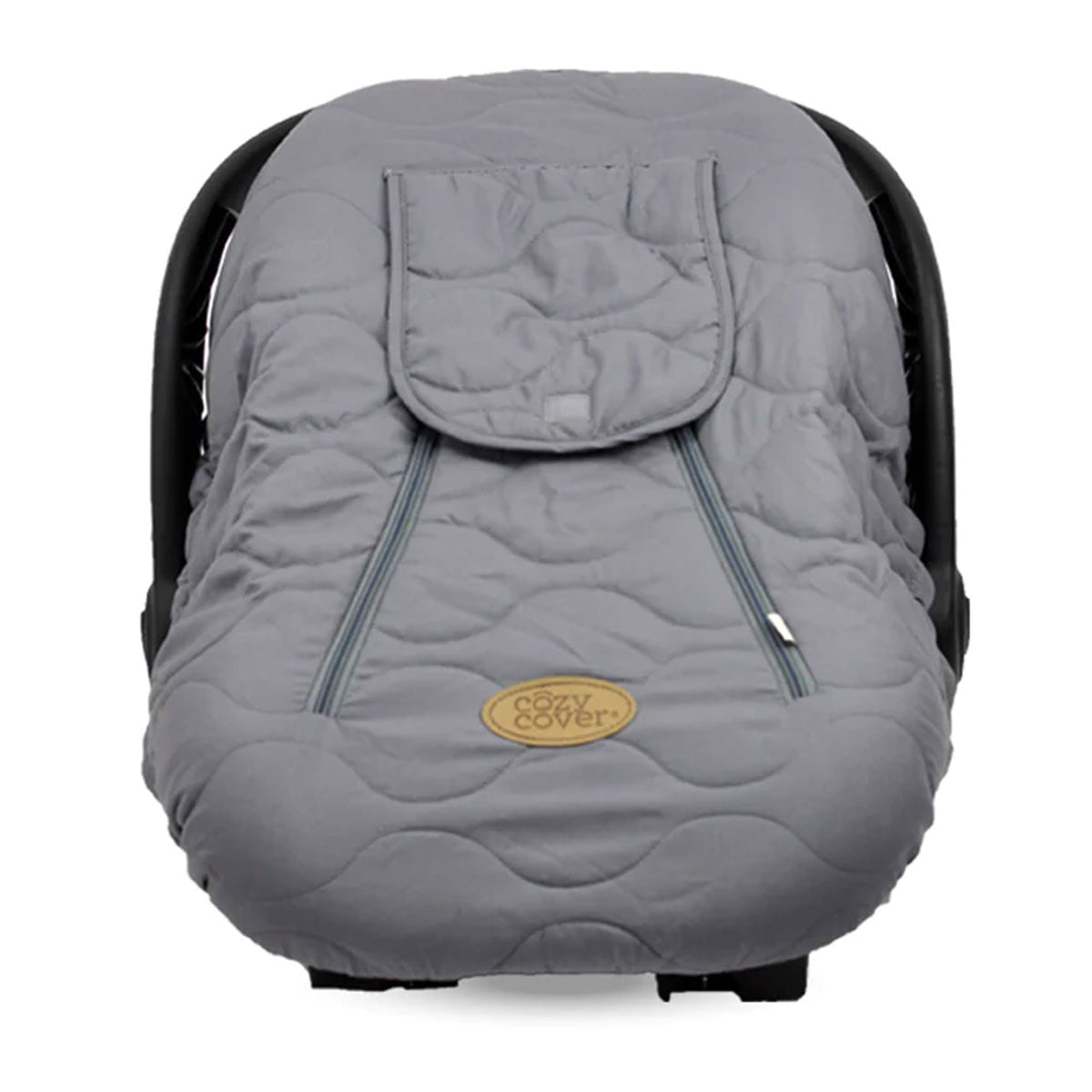 CozyBaby Quilted Infant Car Seat Cover w/ Dual Zippers & Elastic Edge (Open Box) - VMInnovations