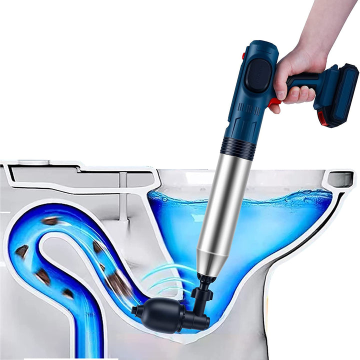 FEIYABDF Electric Rechargeable High Pressure Pipe Unclogging Air Gun Plunger - VMInnovations