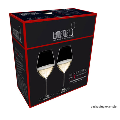 Riedel Veritas 15.75 Ounce Dishwasher Safe Crystal Champagne Wine Glass (2 Pack)