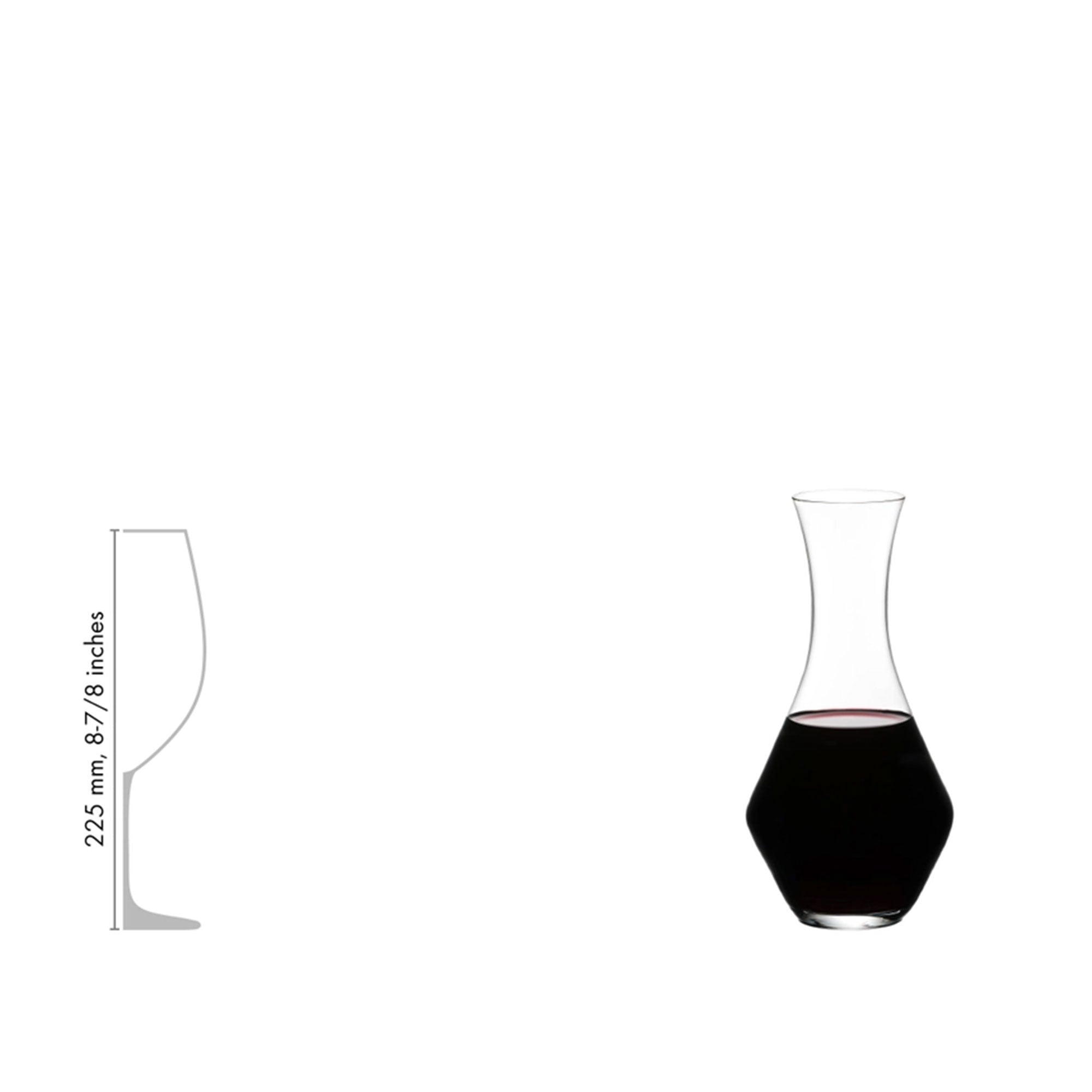 Riedel Classic 34.25 Ounce Machine Blown Crystal Glass Merlot Red Wine Decanter (Open Box)
