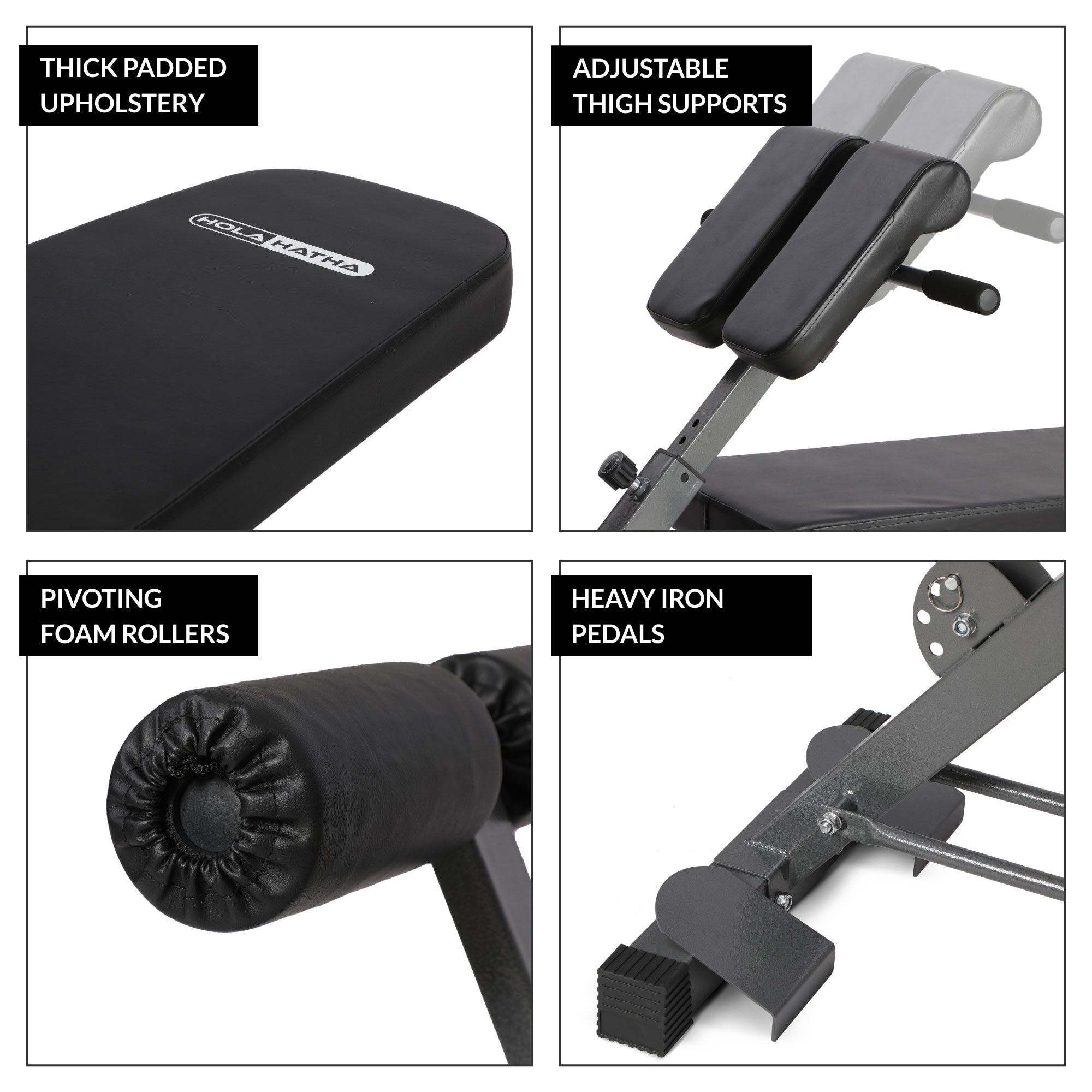 HolaHatha Multi Functional Weight Training Exercise Bench for Full Body Workout - VMInnovations