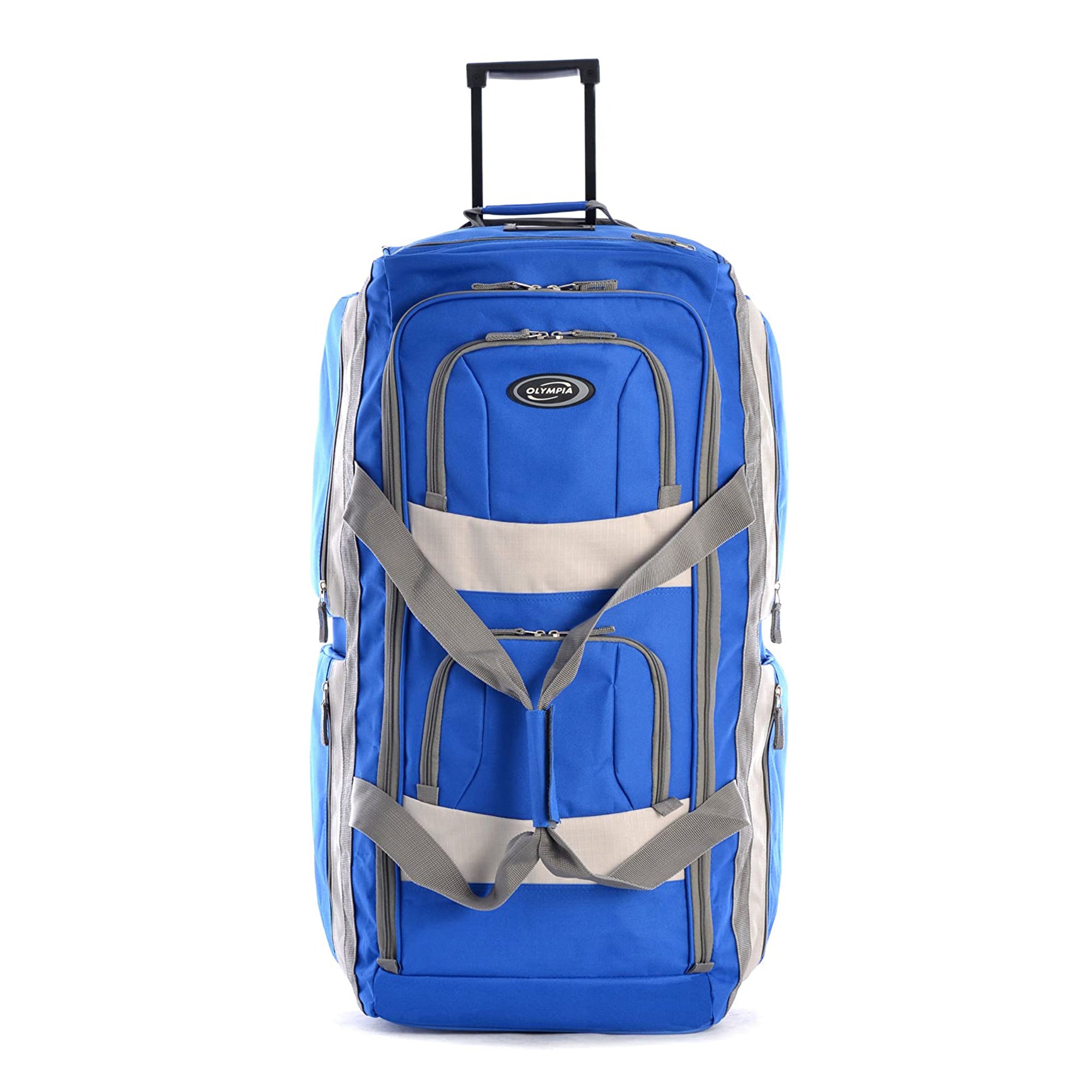 Olympia 33in 8 Pocket Rolling Duffel Bag with Retractable Handle (Open Box) - VMInnovations