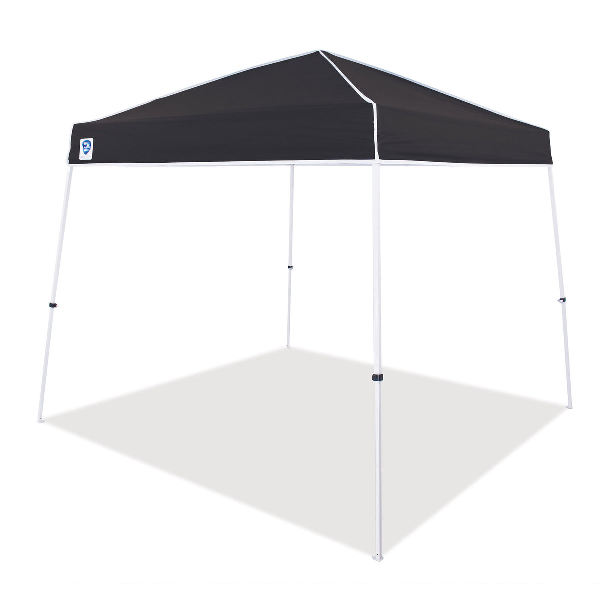 Z-Shade 10 x 10 Ft Angled Leg Tent w/ a 4 Pack of Heavy Duty Weight Bags, Black