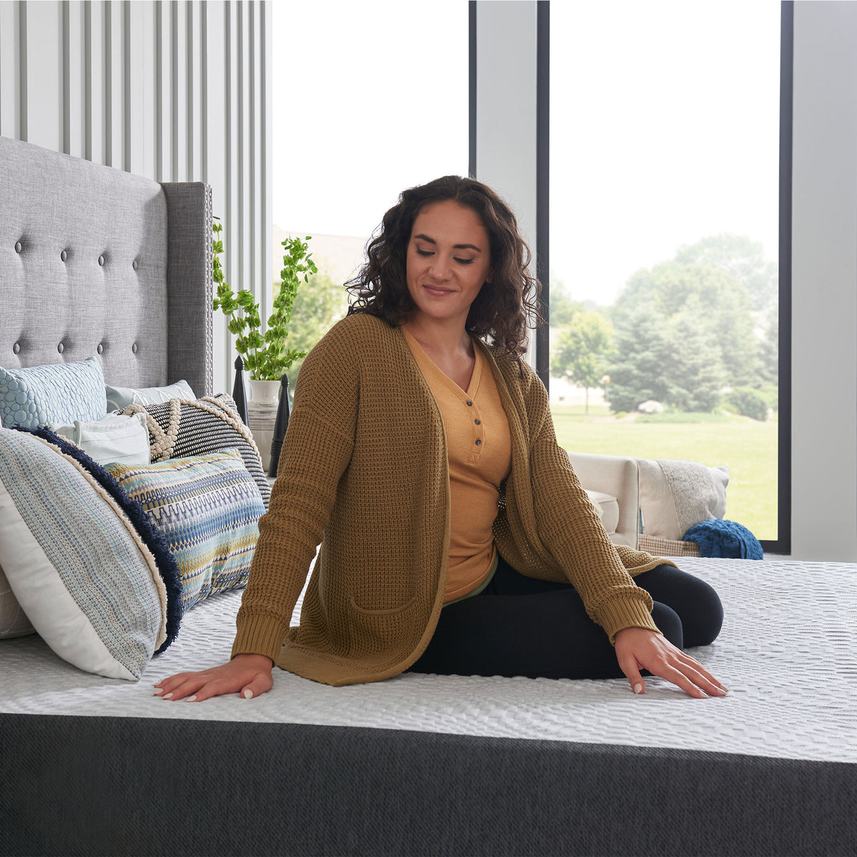 Sealy F03-00155-TX0 Essentials 10 Inch Hybrid Mattress in a Box, Twin XL, White